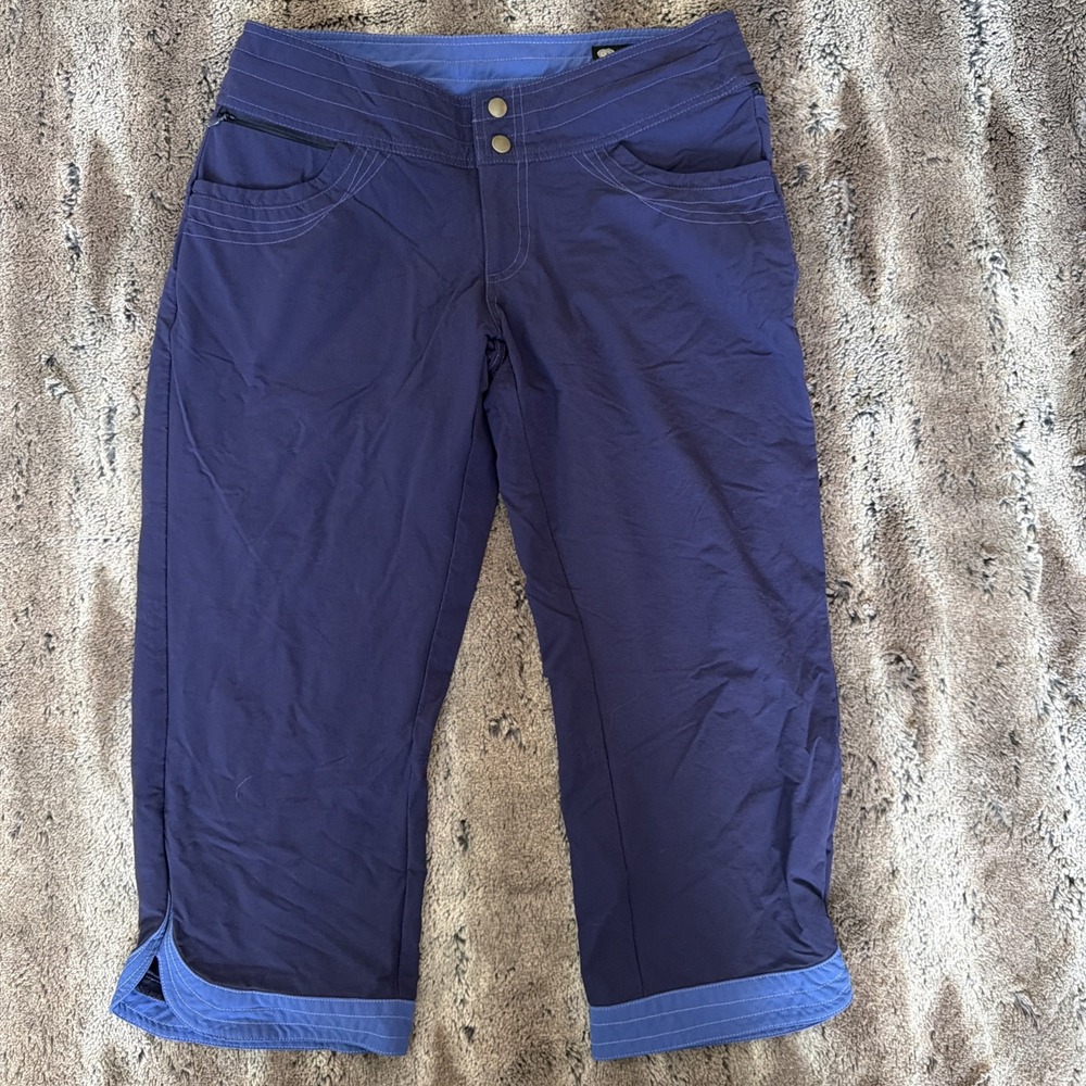 Kuhl Mountain Culture Cropped Hiking Pant Size 6 Deep Blue Purple